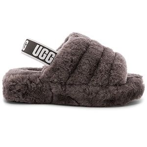 Brand New! UGG Fluff Yeah Slippers in Charcoal (8)